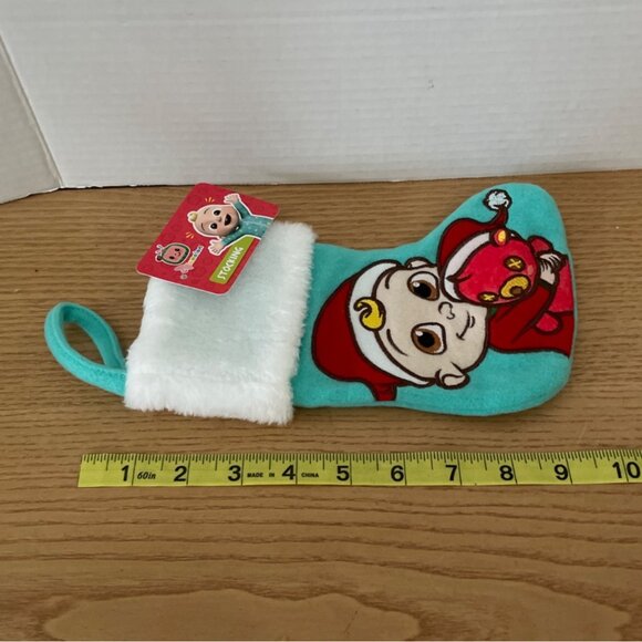 CoComelon Christmas Stocking With JJ Bear Plush Appliqué Hobby Lobby New w Tag - Picture 6 of 7